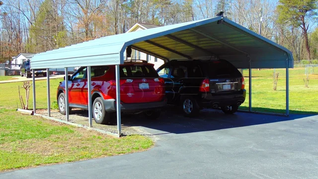 18' wide x 21' long regular style carport