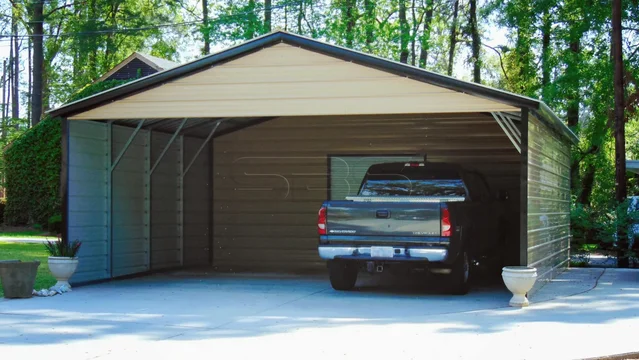 22' wide x 31' long Vertical Roof Utility