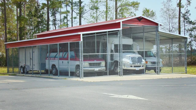 36' wide x 45' long Boxed Eave roof barn with 2 gables and 2 panels