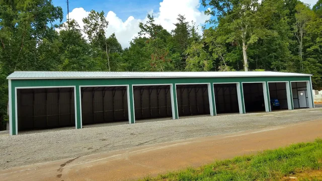 Clear Span metal building with multiple bays