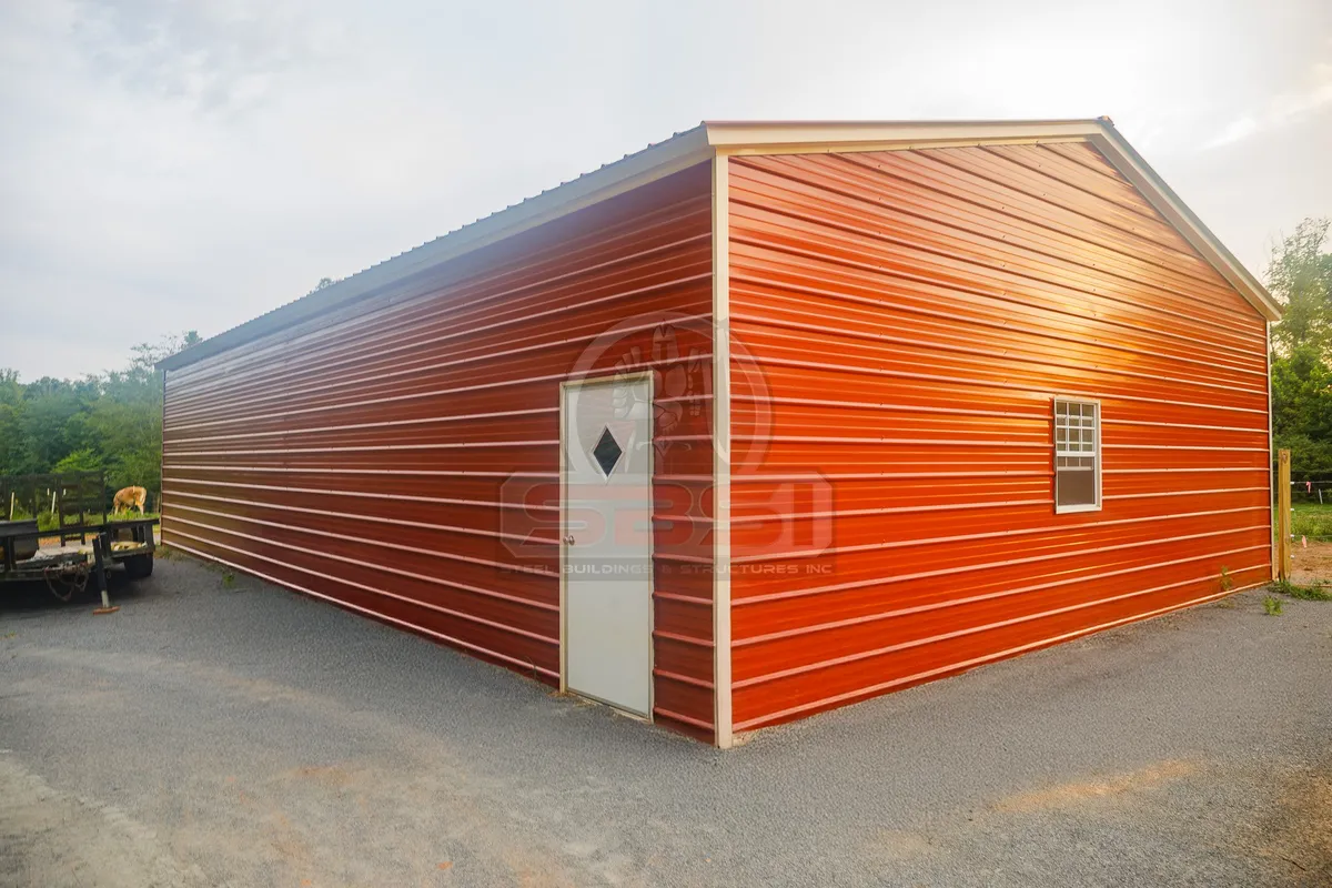 24x31 Vertical Roof Garage - Image 1