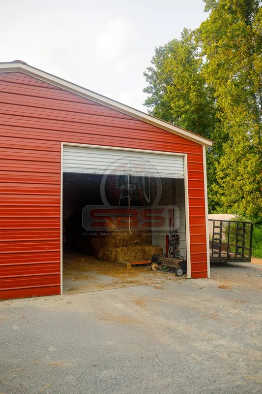 24x31 Vertical Roof Garage - Image 2