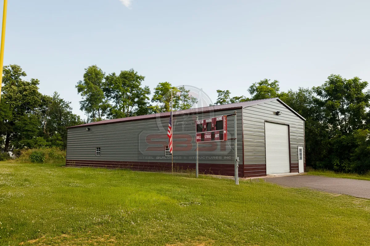 30x61 Vertical Roof Metal Garage - Image 1