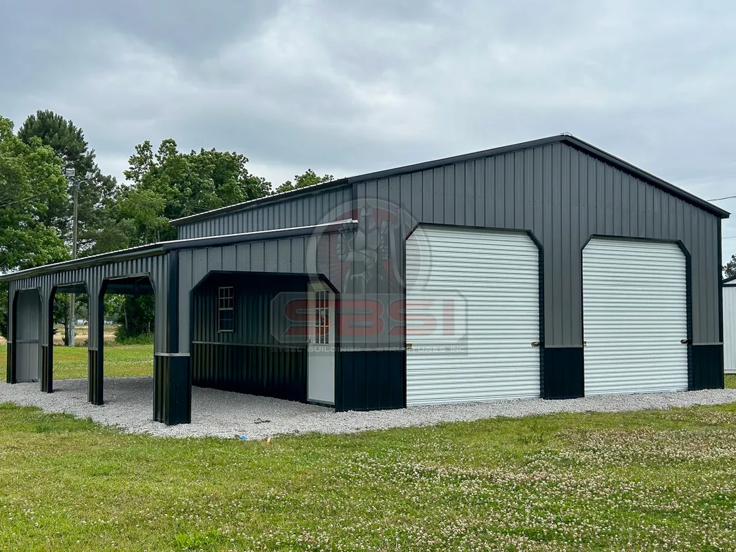 42x42 Custom Metal Garage with Wraparound - Image 1