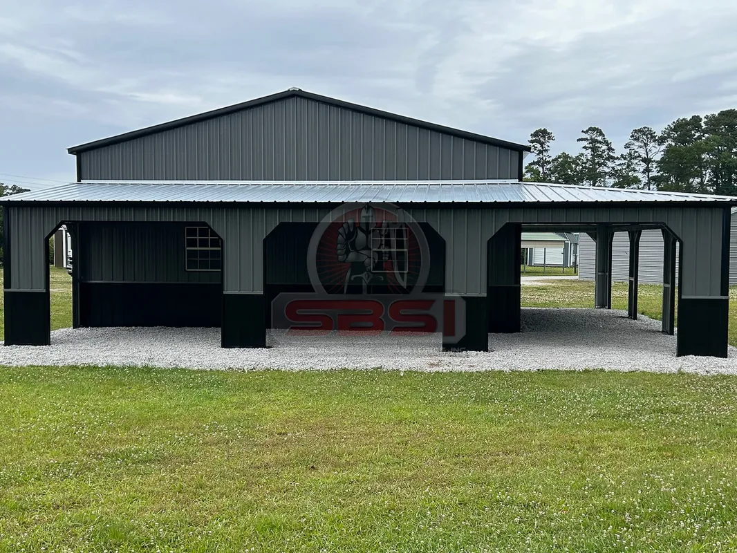 42x42 Custom Metal Garage with Wraparound - Image 3