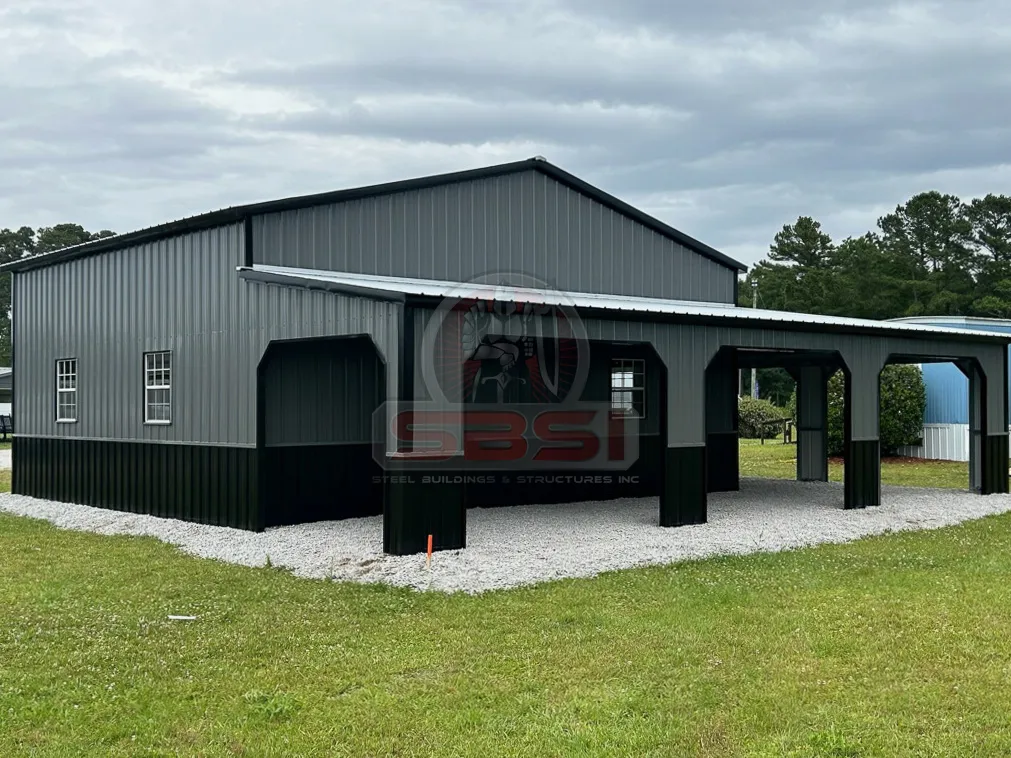 42x42 Custom Metal Garage with Wraparound - Image 4