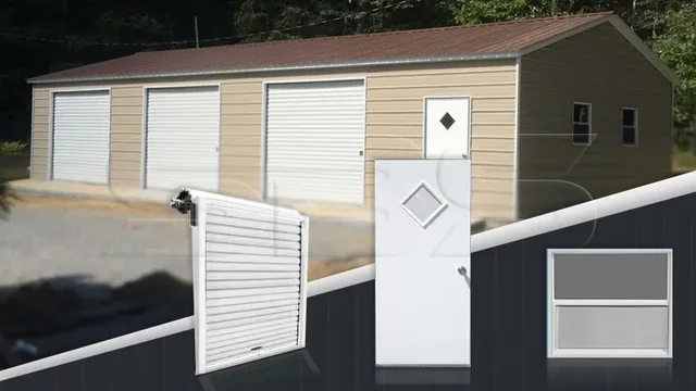 The importance of garage doors and windows in your custom metal building