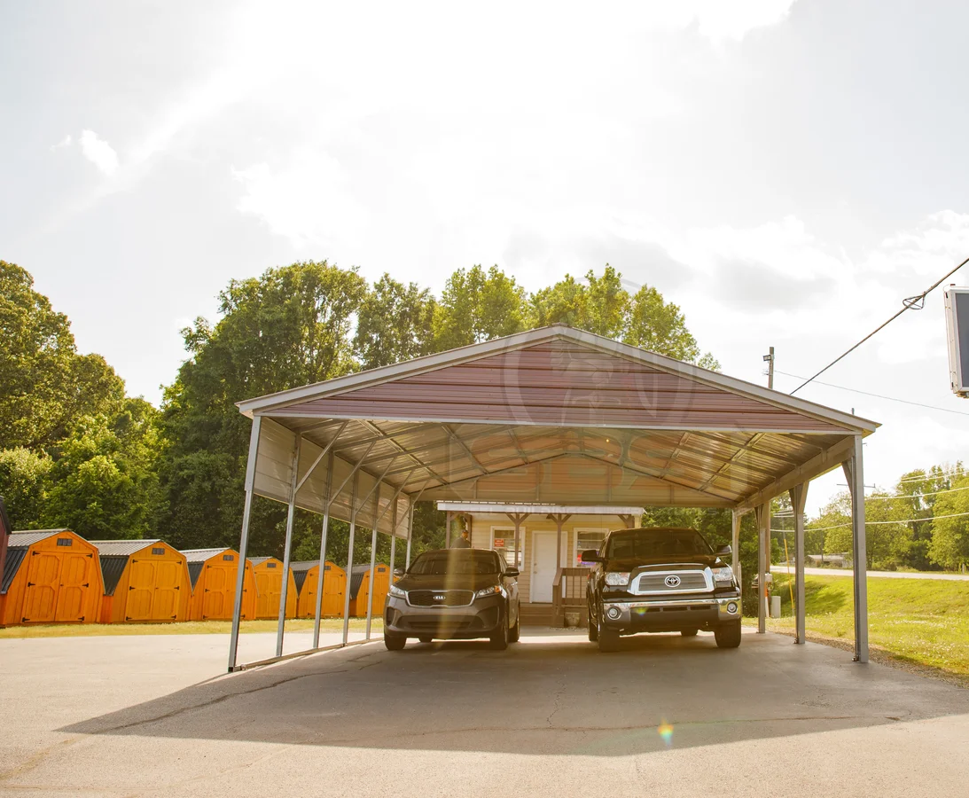 24x30 Double Car Carport | Steel Buildings & Structures, Inc