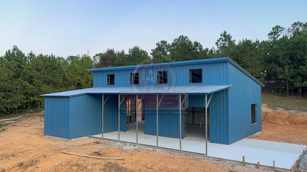 24x41 Custom Lean-To Combo - Image 1