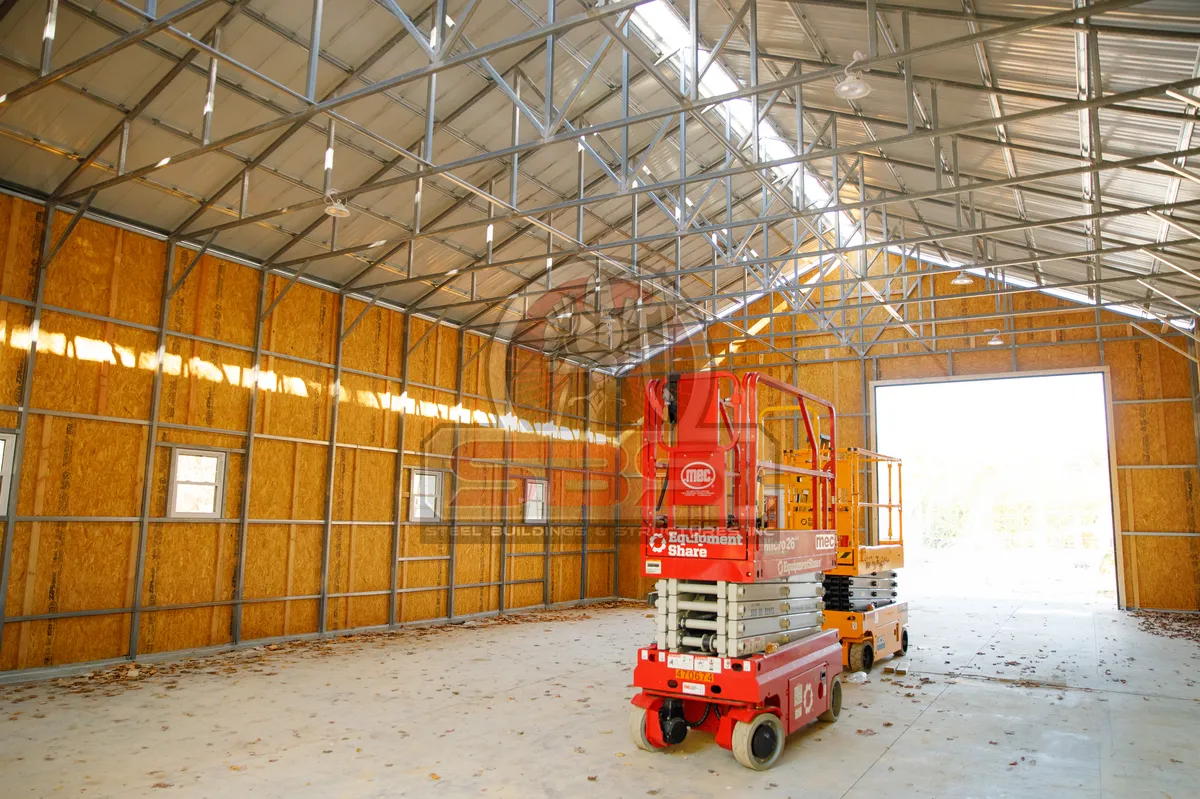 40x61x16 Clear Span Custom Garage - Image 2