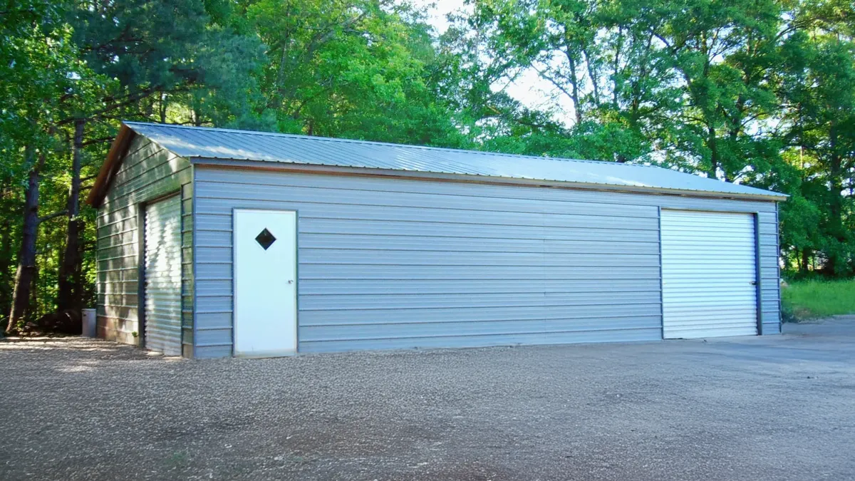 24x41 Vertical Roof Metal Garage - Image 1
