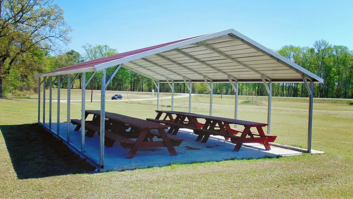 24x31 Boxed Eave Roof Metal Carport - Image 1